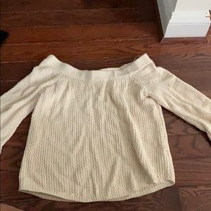 Off the shoulder sweater